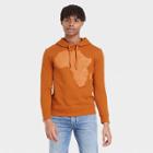 No Brand Black History Month Men's Africa Hooded Sweatshirt - Rust Brown