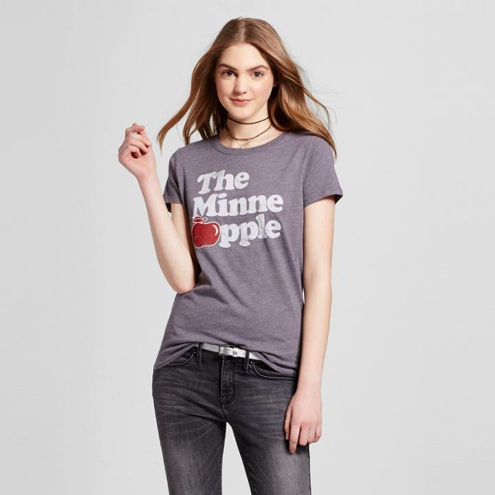 Awake Women's Minneapolis Minneapple T-shirt S - Charcoal Gray (juniors')