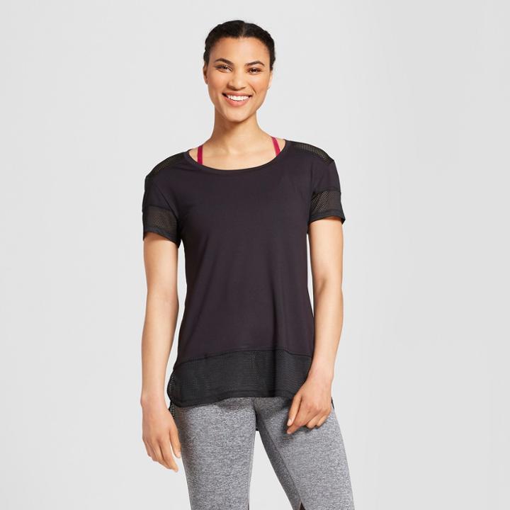 Women's Mesh Block T-shirt - C9 Champion Black