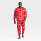 Men's Big & Tall Holiday Gnomes Print Matching Family Pajama Set - Wondershop Red