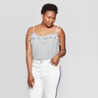 Women's Plus Size Mid-rise Cropped Skinny Jeans - Universal Thread White