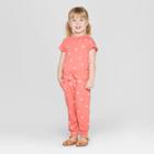 Toddler Girls' Self Tie Bodysuit - Cat & Jack Peach