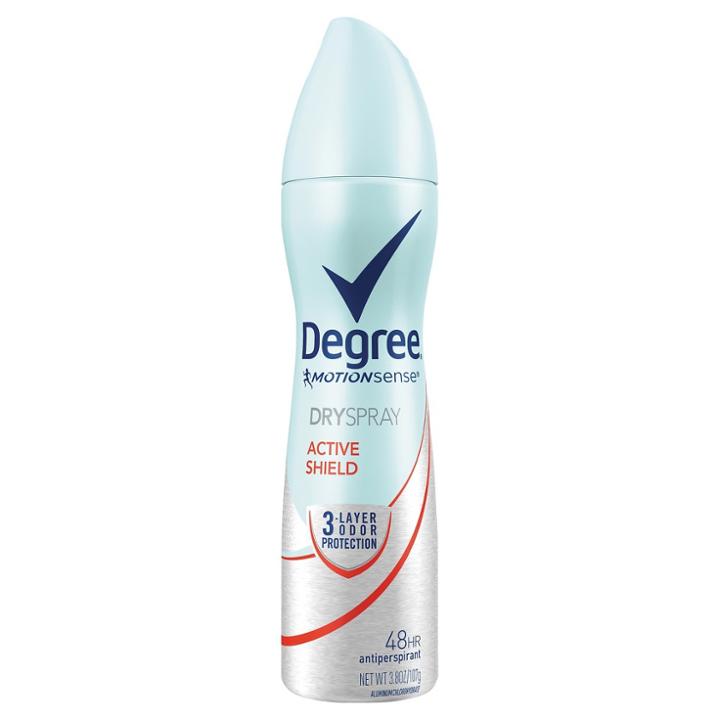 Degree Motionsense Active Shield Dry Spray Antiperspirant And Deodorant