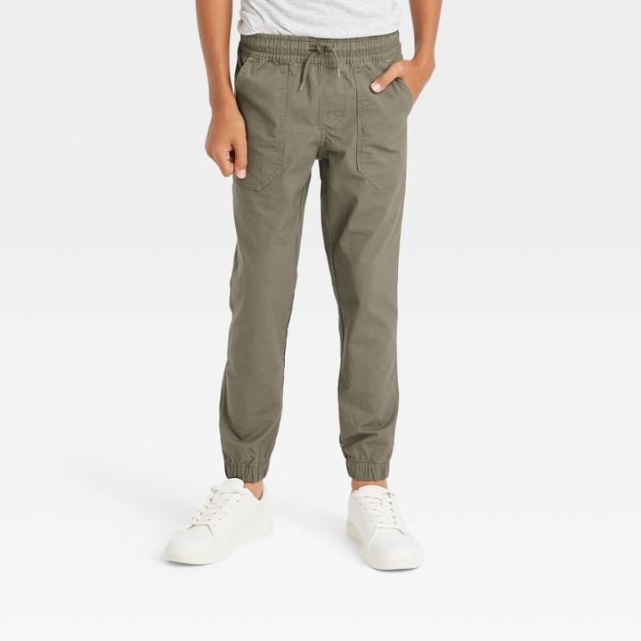 Boys' Skinny Fit Ripstop Pull-on Jogger Pants - Art Class Olive Green