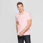 Men's Standard Fit Short Sleeve Pique Polo Shirt - Goodfellow & Co Pink Dust