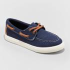 Boys' Collin Lace-up Flats And Slip-on - Cat & Jack Navy