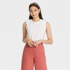 Women's Collared Muscle T-shirt - A New Day White