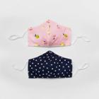 Kids' 2pk Polka Dots And Tiny Fruit Mask - Cat & Jack Pink
