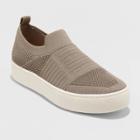 Women's Carina Stretch Knit Sneakers - A New Day Taupe 8, Women's, Beige