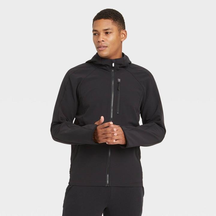 Men's Woven Fleece Jacket - All In Motion Black