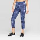 Women's Everyday Marble Print High-waisted Capri Leggings 20 - C9 Champion Navy (blue)