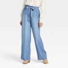 Women's High-rise Wide Leg Pants - Knox Rose Blue