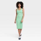 Women's Ribbed Tank Dress - Universal Thread Green
