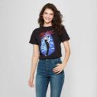 Mighty Fine Women's Micheal Jackson Short Sleeve Graphic T-shirt (juniors') Black