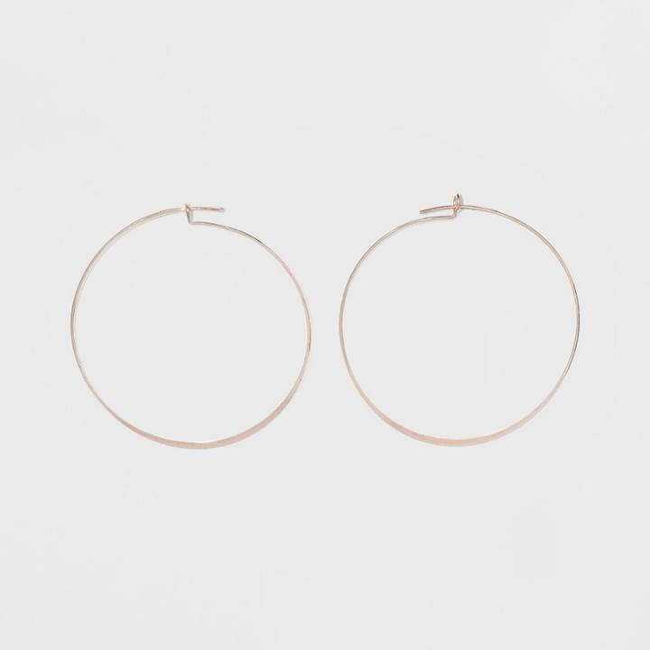 Thin Medium Hoop Earrings - A New Day Rose Gold