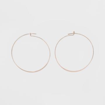 Thin Medium Hoop Earrings - A New Day Rose Gold
