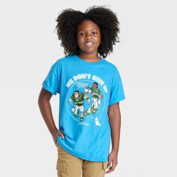 Boys' Buzz Lightyear 'we Don't Give Up' Graphic T-shirt - Blue