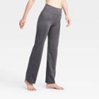 Women's Contour Power Waist Mid-rise Straight Leg Pants 34.5 - All In Motion Dark Gray S - Long, Women's, Size:
