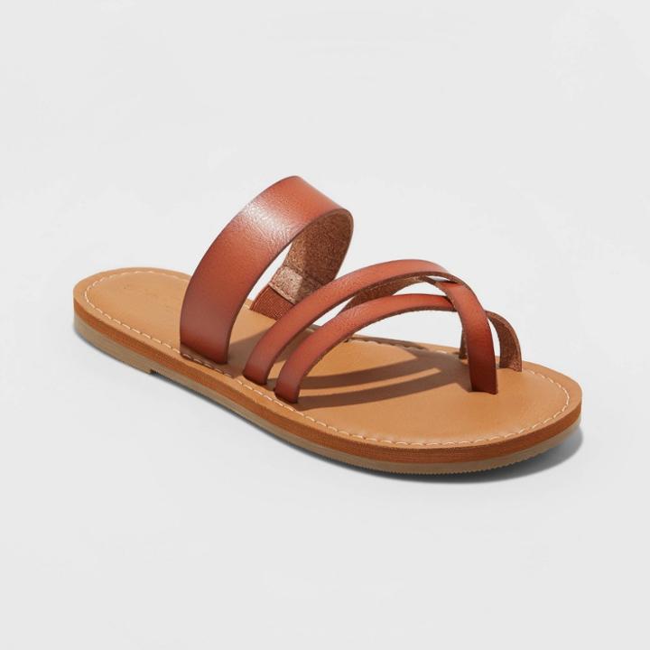Women's Jaye Multi Strap Sandals - Universal Thread Cognac 5, Women's, Red