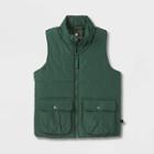Boys' Puffer Vest - All In Motion Olive Green