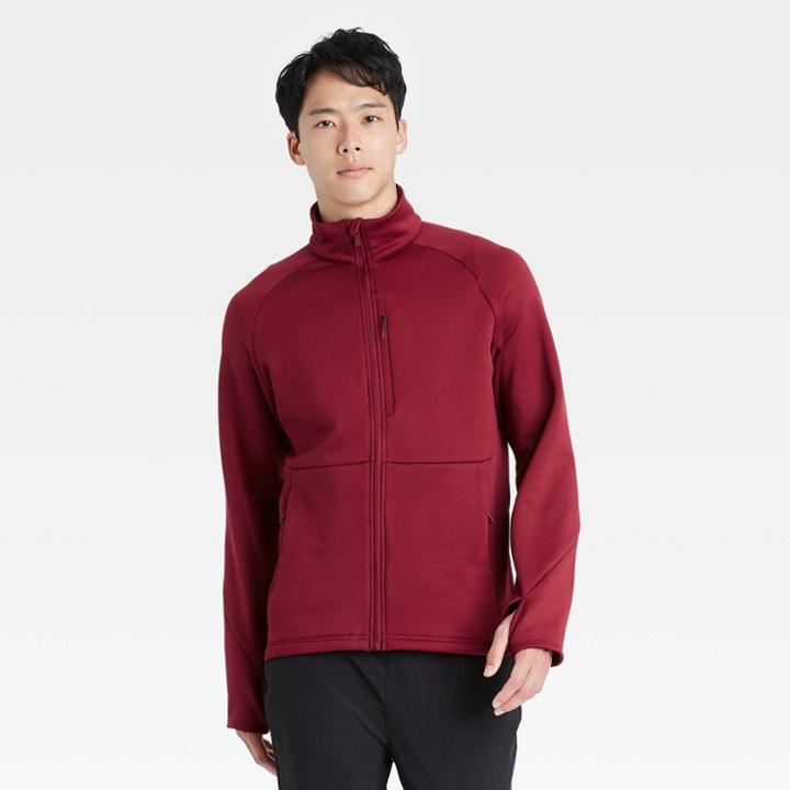 All In Motion Men's Stretch Crewneck Jacket - All In