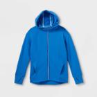 Girls' Fleece Full Zip Hoodie - All In Motion Blue