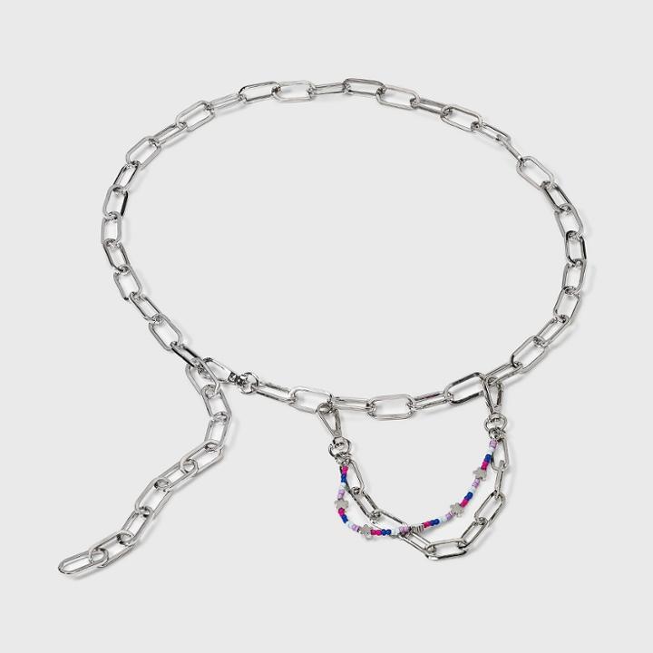 Women's New Paper Clip Swag Chain Belt - Wild Fable