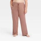 Women's Plus Size Beautifully Soft Pajama Pants - Stars Above Rose Pink
