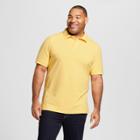 Men's Big & Tall Standard Fit Short Sleeve Loring Polo Shirt - Goodfellow & Co Custard Yellow