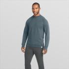 Hanes 1901 Men's V-notch Raglan Pullover Sweatshirt - Indigo Blue S, Size: Small, Blue Blue