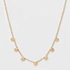 Target Small Circle Pendent Necklace - A New Day Gold