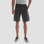 Wrangler Men's Big & Tall 10 Ripstop Cargo Shorts - Black Check