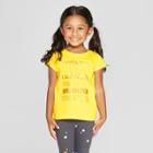 Toddler Girls' Short Sleeve 'friends Laugh Louder' Graphic T-shirt - Cat & Jack Yellow