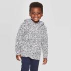 Toddler Boys' Texture Hoodie Sweater - Cat & Jack Gray