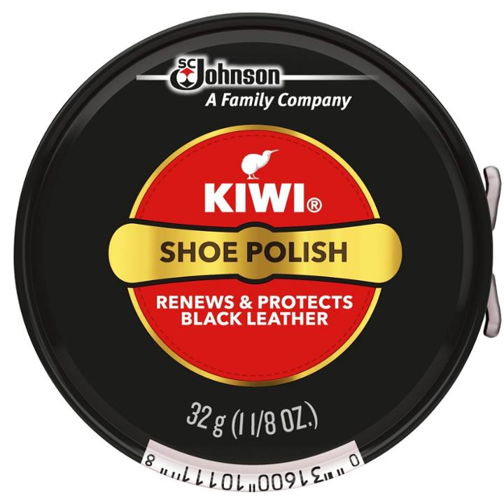 Kiwi Paste Shoe Polish, Black, 1.125oz,