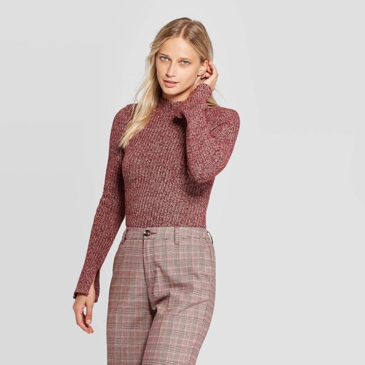 Women's Crewneck Pullover Sweater - Who What Wear Red
