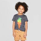 Toddler Boys' Short Sleeve Dinosaur Ice Cream T-shirt - Cat & Jack Dark Gray