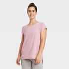 Women's Cap Sleeve Perforated T-shirt - All In Motion Pink
