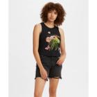 Levi's Women's Zoey Cropped Tank Top - Gradient Daisies Caviar