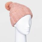 Women's Cable Pom Beanie - Universal Thread Clay