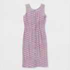 Girls' Button-front Sleeveless Midi Dress - Art Class Purple