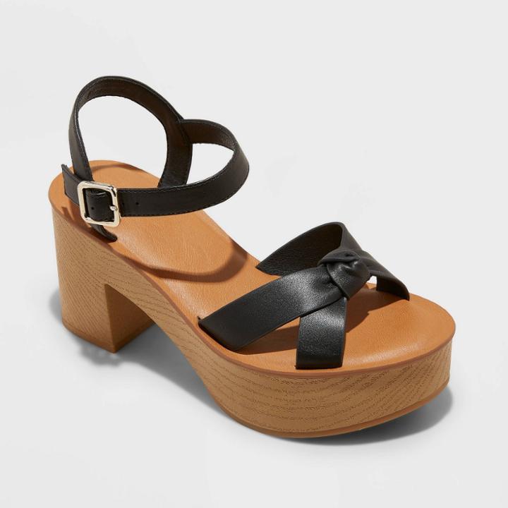 Women's Valerie Platform Heels - Universal Thread Black