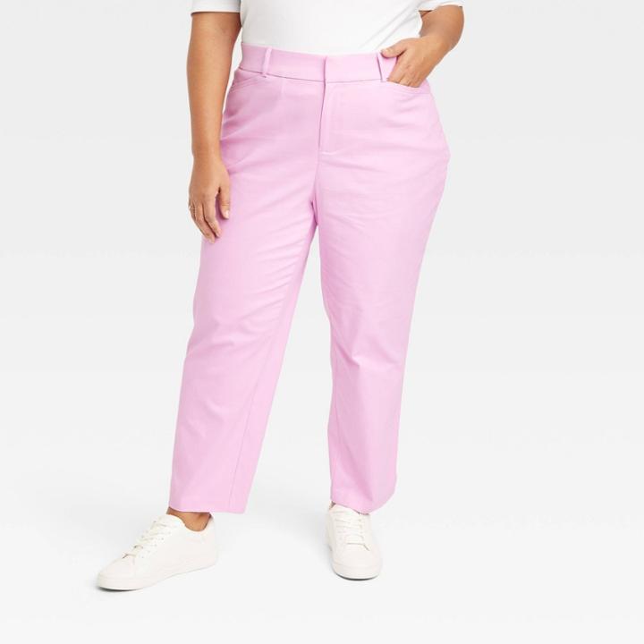 Women's High-rise Ankle Taper Pants - Ava & Viv