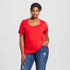 Women's Plus Size Perfect T-shirt - Ava & Viv Really Red