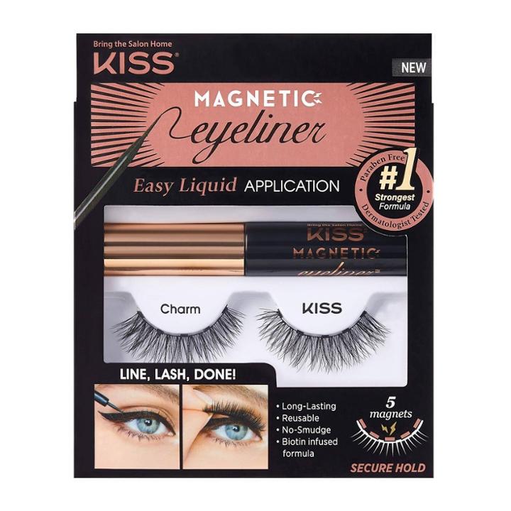 Kiss Nails Kiss Magnetic Eyeliner False Eyelash Starter Kit - Charm