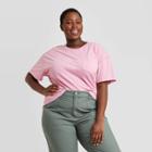 Women's Plus Size Short Sleeve Boxy T-shirt - Universal Thread Lilac