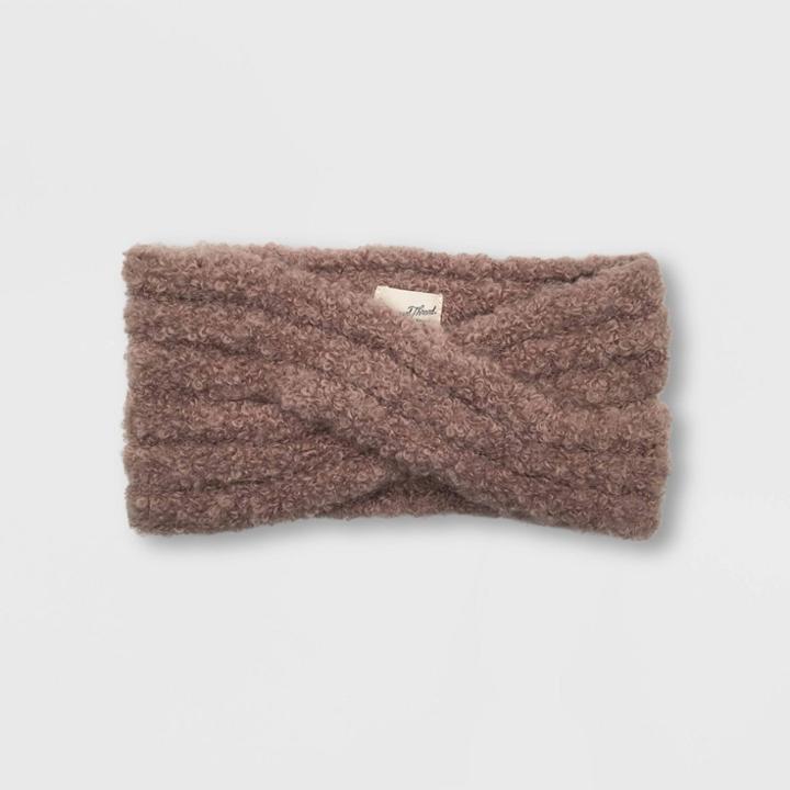 Women's Sherpa Headband - Universal Thread Pink One Size, Women's
