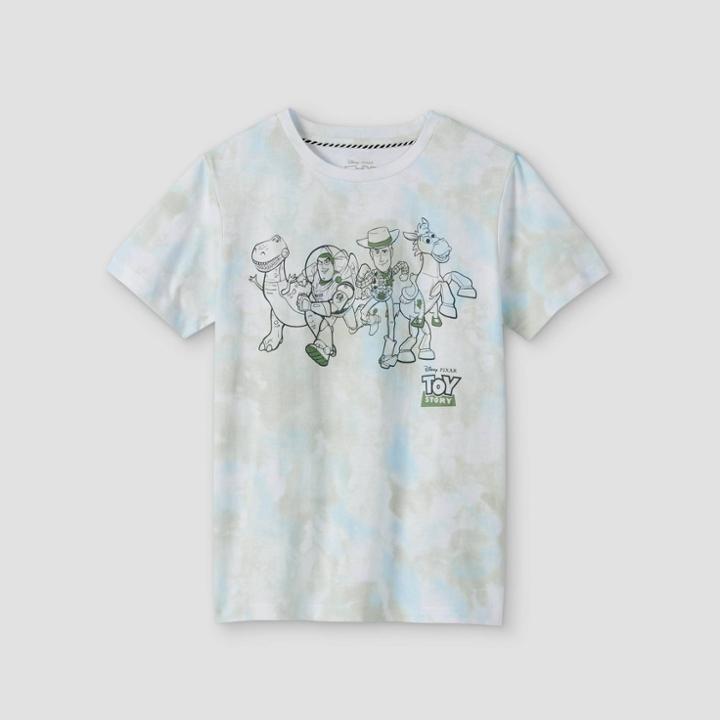 Boys' Disney Toy Story Short Sleeve Graphic T-shirt - Green/blue
