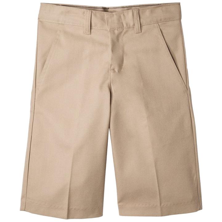 Dickies Boys' Relaxed Fit Flexwaist Shorts With Extra Pocket - Khaki (green)