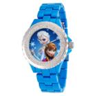 Women's Disney Frozen Anna And Elsa Enamel Spark Watch - Blue